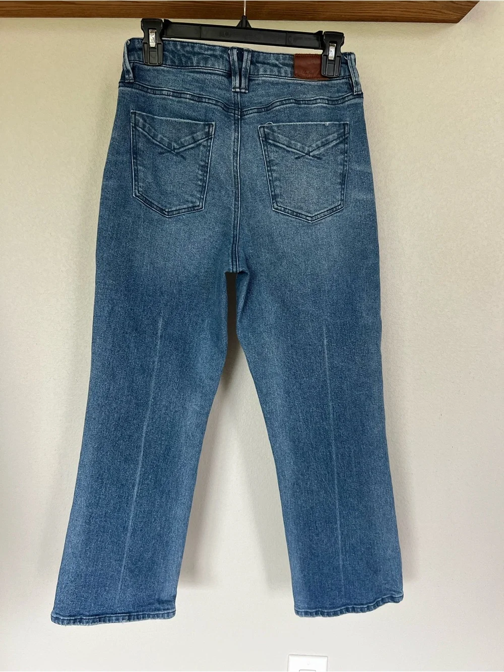 Anthropologie Unpublished Medium Blue Denim straight ankle size 27 - Picture 2 of 8